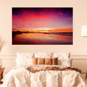 Low tide at Hartenbos Beach made for a magical reflection of sky on sand.