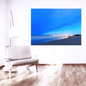 Mosselbay aglow at dusk, as seen from Klein Brak Beach.