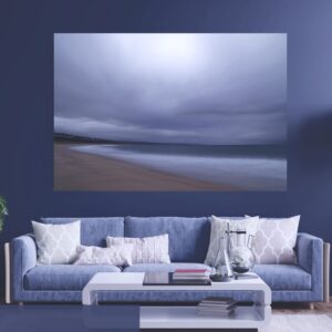 The tranquility is tangible at Klein Brak Beach on a cloudy day.