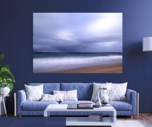 Klein Brak Beach offering an atmospheric seascape on a cloudy morning.