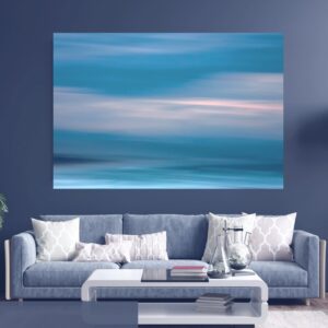 Klein Brak River beach in blue colors.