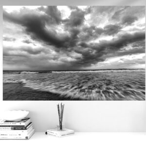 Dark and light at play in this sea and skyscape, seen from Klein Brak Beach.