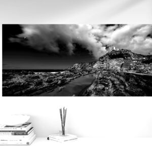 The Cape St. Blaize Lighthouse keeps faithful watch at The Point, Mossel Bay.