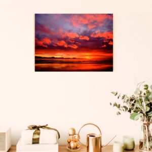 Glorious daybreak at De Bakke Beach.